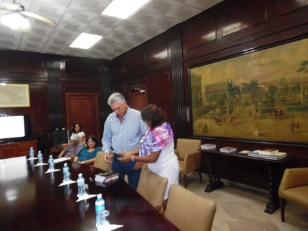 Foto de Visita Díaz Canel la Biblioteca Nacional de Cuba José Martí